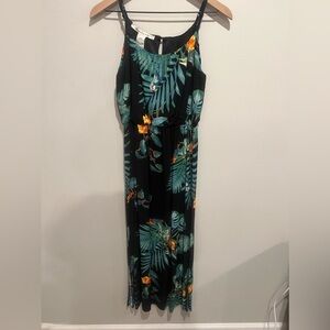 AMERICAN RAG Key West Tropical Paradise Parrot Jimmy Buffet Dress Sz S